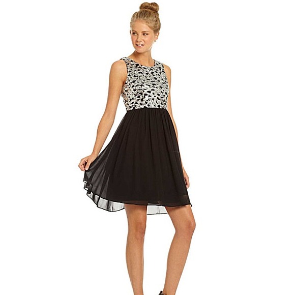 Gianni Bini Sequin Black dress