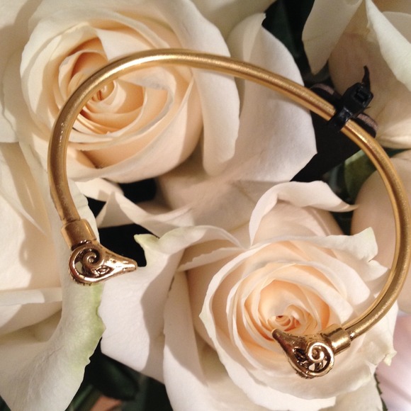 J. Crew Jewelry - 🍃🌿 Ram Heads Open Cuff Gold Plated 💖🎉HR 🎉🎉🎉