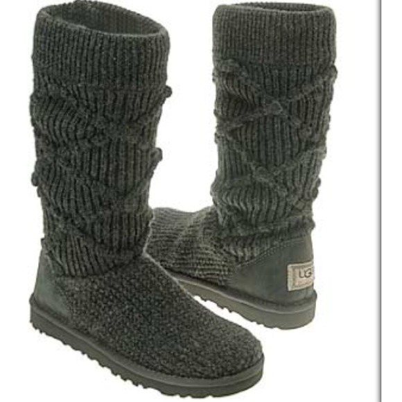 ✋SOLD Authentic Argyle Knit Uggs - Picture 1 of 4