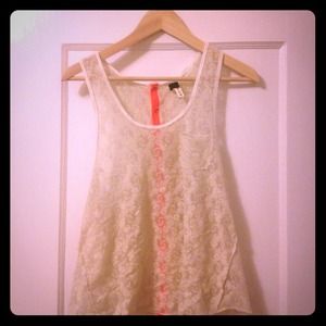 SOLD (elsewhere) Lace racerback tank