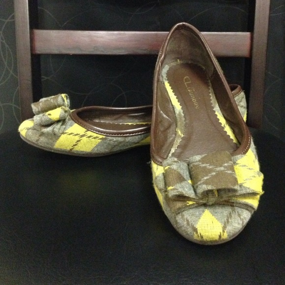Argyle flats (brown/yellow green)