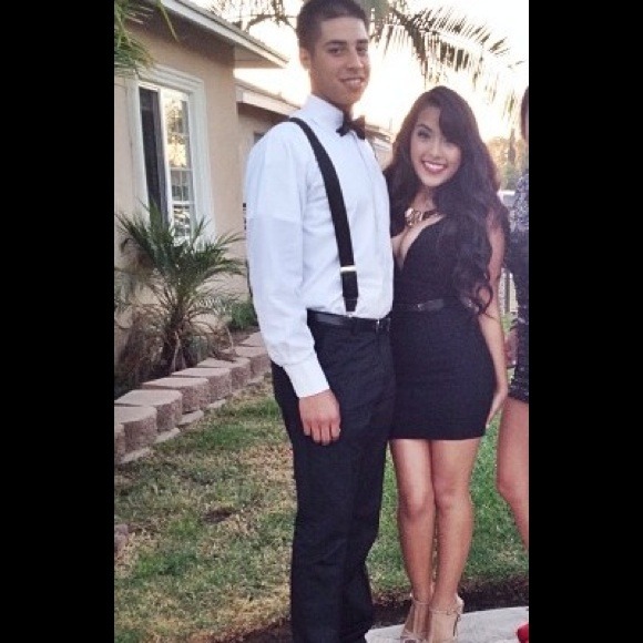 BLACK DEEP VNECK DRESS$50 on pp including shipping
