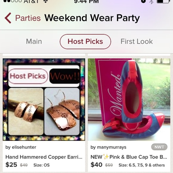 ❗️LAST Pair❗️✨Pink & Blue Cap Toe Ballet Flats - Picture 4 of 4