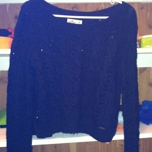 Dark Blue Hollister Sweater