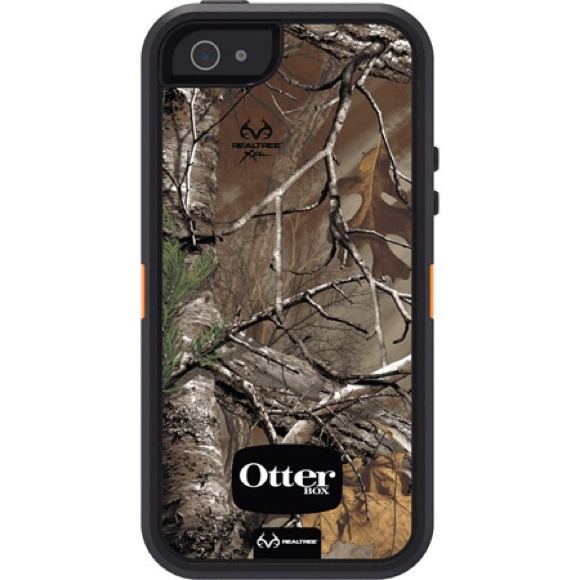 iPhone 5 /5S Otter Box OEM Defender Forest Orange - Picture 1 of 3
