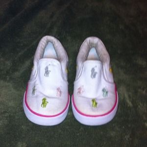 Polo Ralph Lauren Kids shoes size 8 Worn a few x