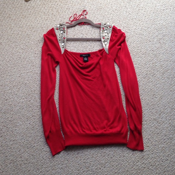 Arden B red sweater