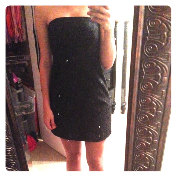 Lace little black dress