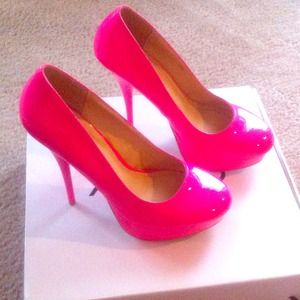 Hot Barbie Pink Platform Heels