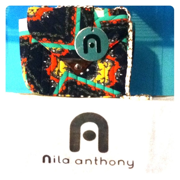Nila Antony Navy Chevron Crossbody