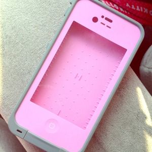 Pink LifeProof iPhone 4S case