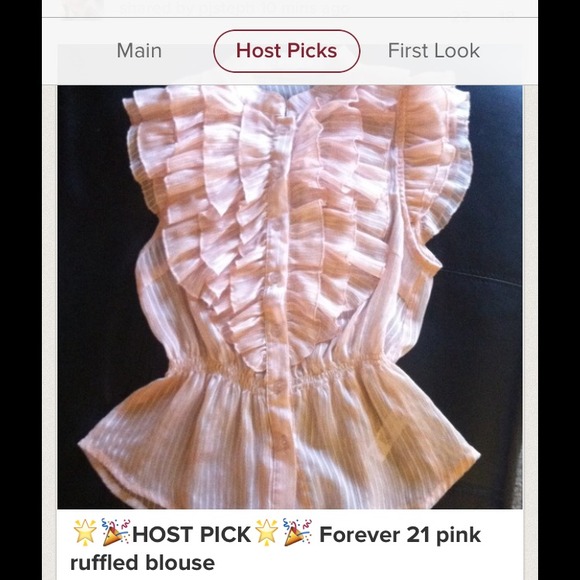 🌟🎉2X HOST PICK🌟🎉 pink ruffled blouse - Picture 4 of 4