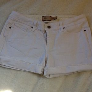 Paige white denim shorts