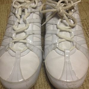 White Nike Cheerleading shoes size 9.5