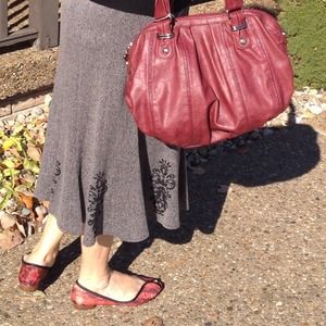 Jennifer Lopez Kim Handbag Hobo Wine NWT