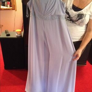 Long periwinkle dress