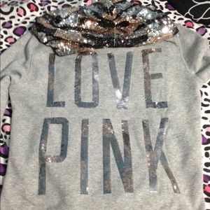Victoria secret camo bling hoodie