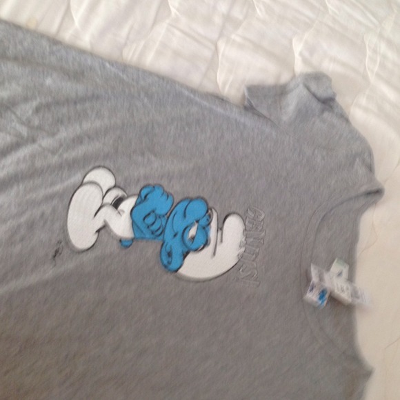 Nwt smurf shirt with sequence