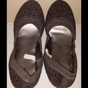 Gray and Black studded flats by Mossimo