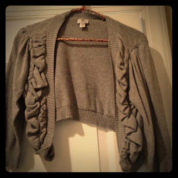 Heather grey 3/4 sleeve sweater