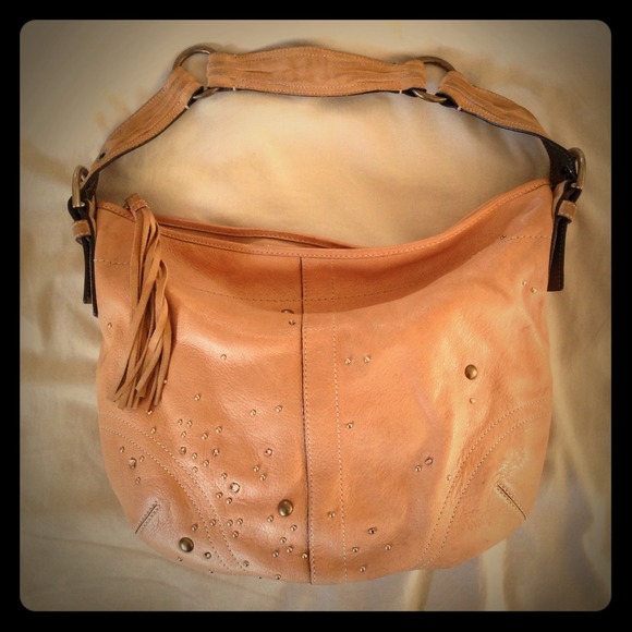 ❤️Just Reduced❤️ 🔶Tan Studded Coach Purse🔶