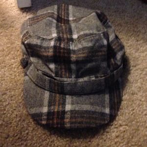 Plaid conductor hat