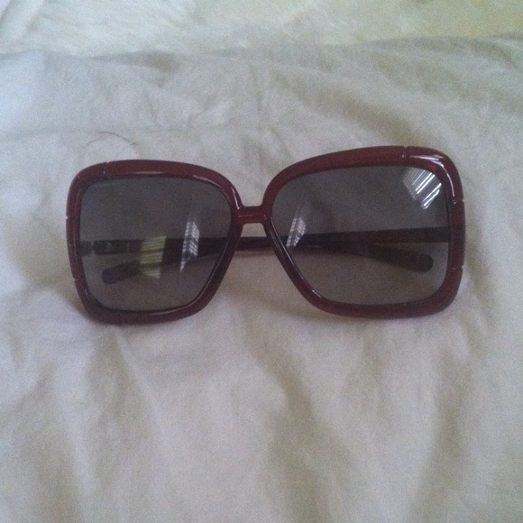 Red Burberry sunglasses