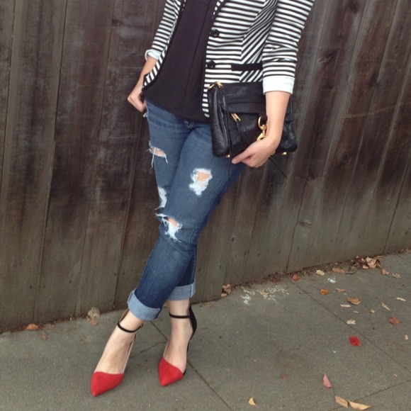 SOLD 7FAM Distressed denim - Picture 2 of 3