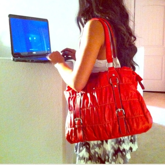 Handbags - Red Large Bag