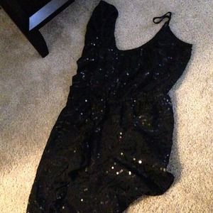 Sequin black dress