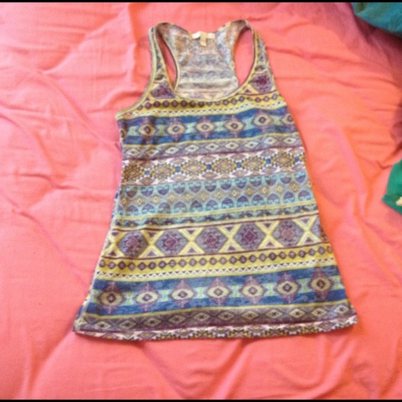 Delia's Aztec print tank - Picture 1 of 3