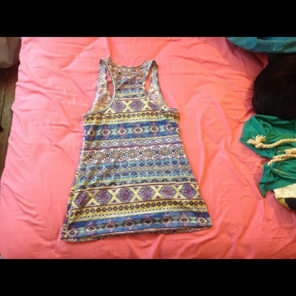 Delia's Aztec print tank - Picture 2 of 3