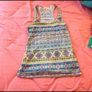 Delia's Aztec print tank