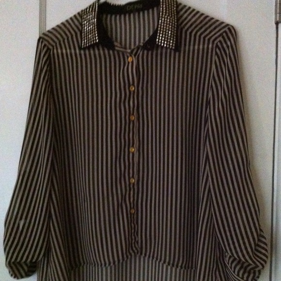 Striped silk blouse - Picture 1 of 1