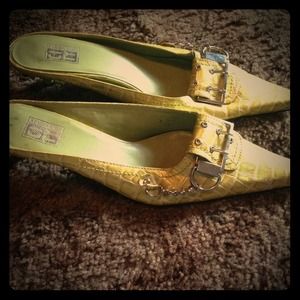 Lime green heels