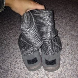 Ugg gray sweater boots
