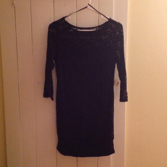 Black lace dress