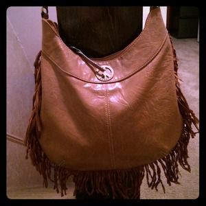 Axcess brown fringe bag