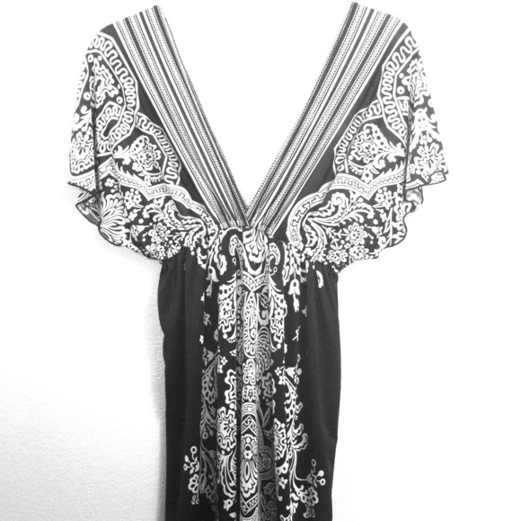 Cute Black Empire-Waist Dress!