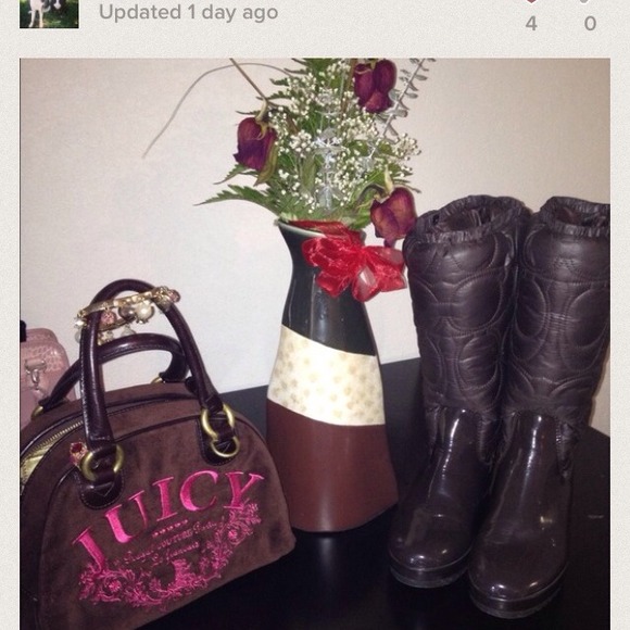 Coach size 8 RainBoots