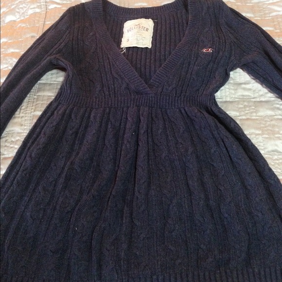 Dark Blue Hollister Sweater