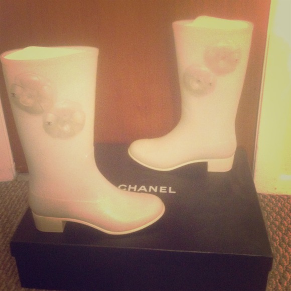 Chanel rain boots! 100% authentic!