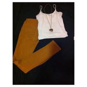 Mustard colored jeans