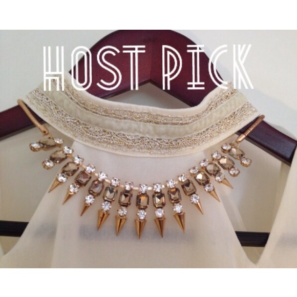 ❌SOLD❌ on Storenvy Statement Rivet Bib Necklace