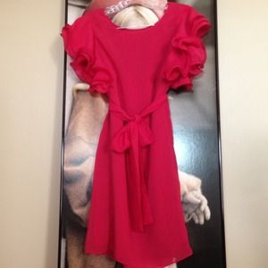 Asos A Wear sculpted sleeve dress.