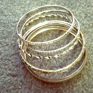 Silver bangles