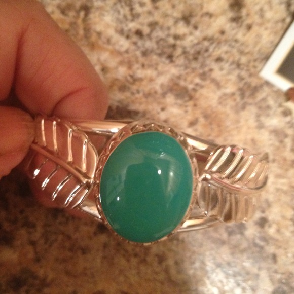 Silver bracelet with turquoise stone. HPππππ - Picture 4 of 4