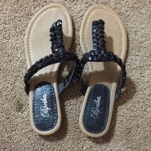 Paprika Black Sandals