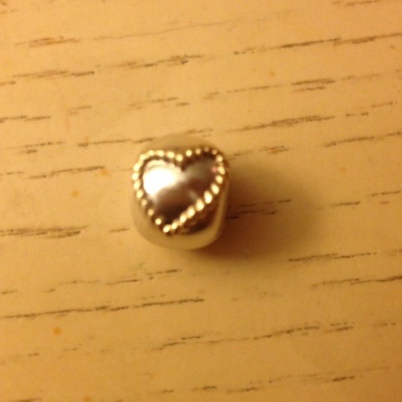 Authentic two tone pandora braided heart