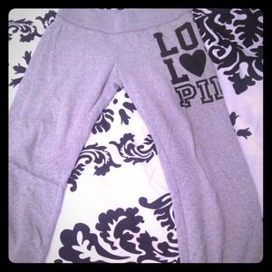 💋SOLD!!!! VS PINK sweatpants 😍